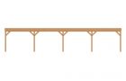 Aanbouwveranda plat front 1300