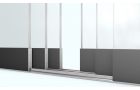Glasschuifsysteem Comfort Plus R6 (3-spoor 90 cm) Breedte tot 532 cm Hoogte 200/230 cm - met middensluiting