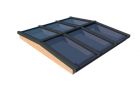 Lichtstraat Douglas Zadeldak (incl. Glas) 3222x3050 mm - Antraciet grijs (Ral 7016)
