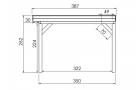 Buitenverblijf Sublime Plat dak - 600 x 350 cm