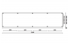 Buitenverblijf Sublime Plat dak - 1250 x 300 cm