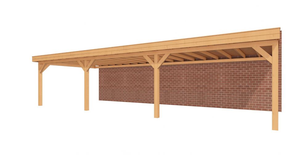 Aanbouwveranda Sublime plat dak - 1100 x 400 cm