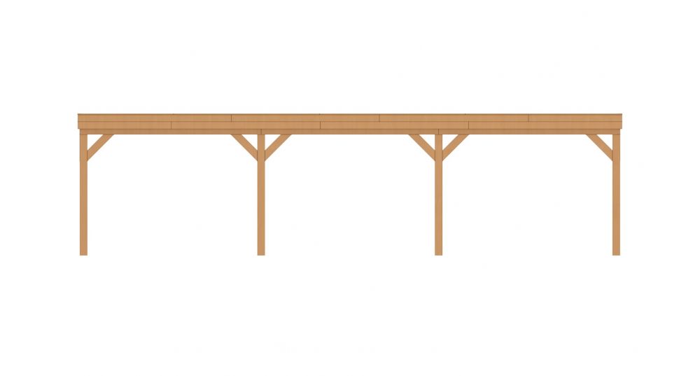 Aanbouwveranda plat front 1000