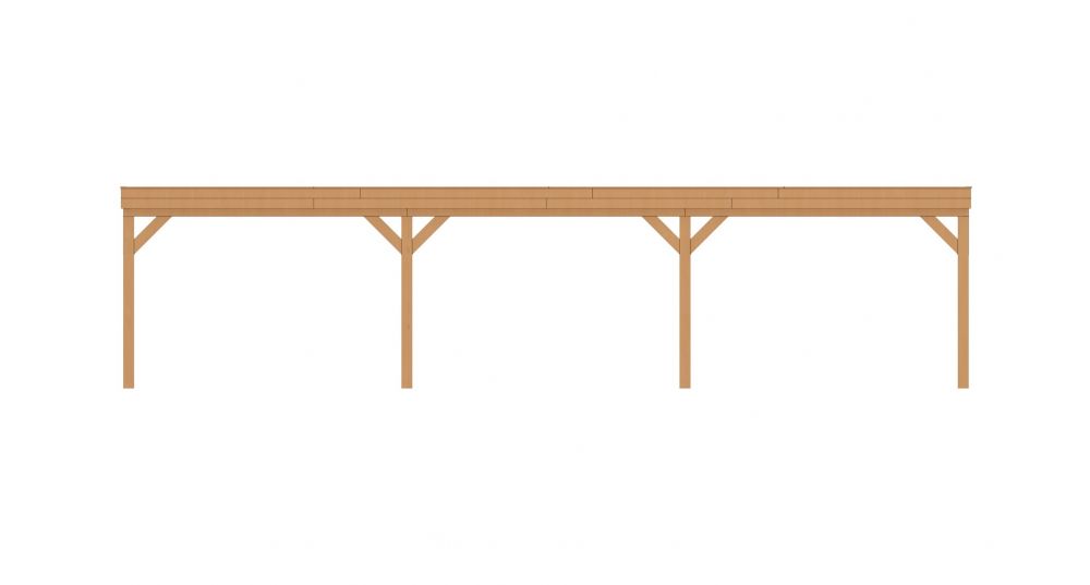 Aanbouwveranda plat front 1100