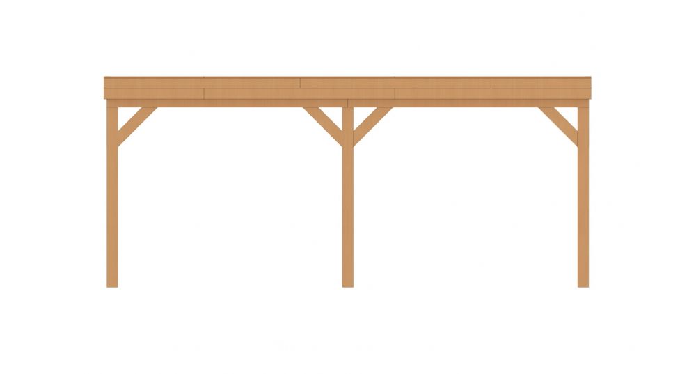 Aanbouwveranda plat front 600