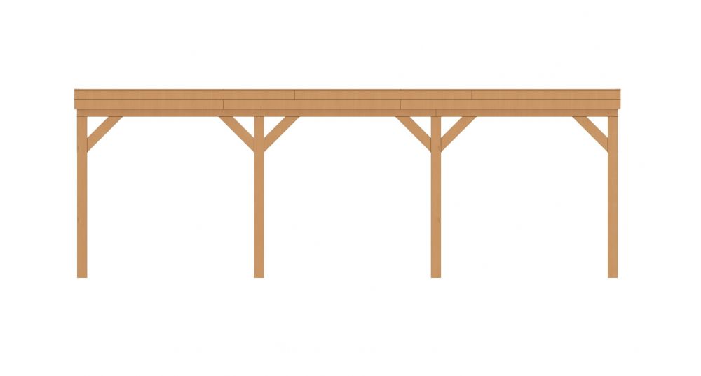 Aanbouwveranda plat front 750