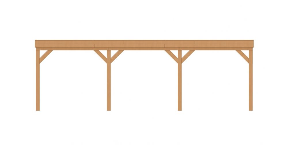 Aanbouwveranda plat front 800